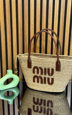 MIU MIU HASIR KAHVERENGİ ✨