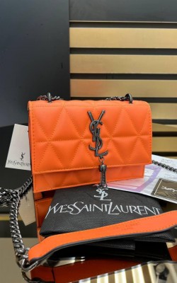 YSL DERİ PÜSKÜLLÜ TURUNCU ✨