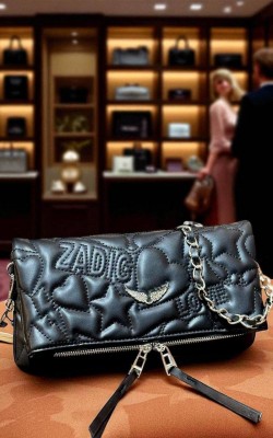 ZADIC DERİ NAKIŞLI SİYAH ✨