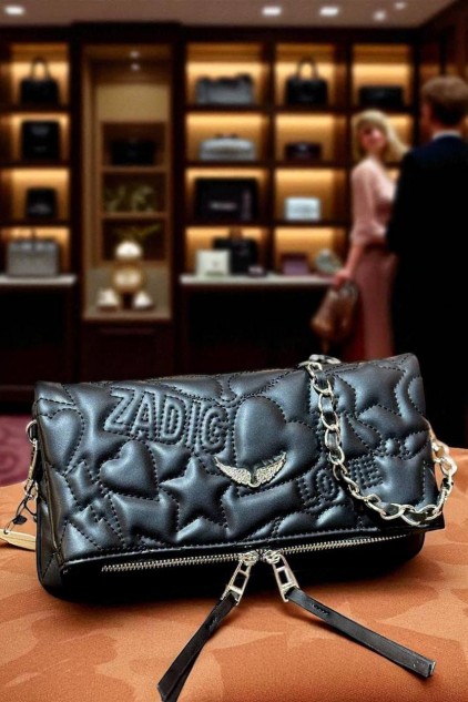 ZADIC DERİ NAKIŞLI SİYAH ✨