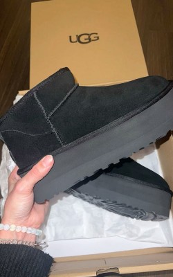 UGG PLATFOM SİYAH ✨ (ithal)