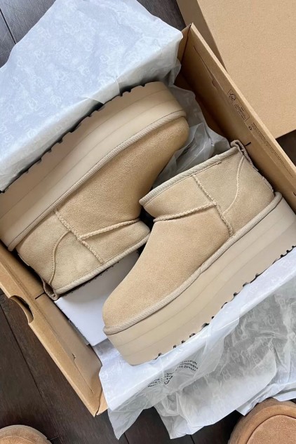UGG PLATFOM VİZON✨ (ithal)