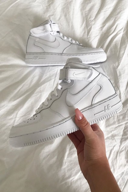 Nike Air Force 1 High White ✨ (ithal)