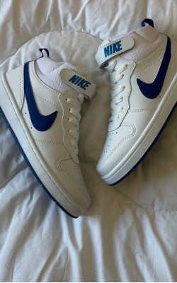 Nike Court Brough Mid Beyaz Lacivert✨ (ithal)