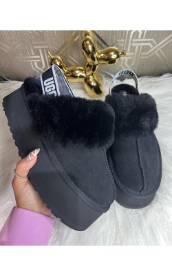 UGG FUNCETTE SİYAH ✨ (ithal)