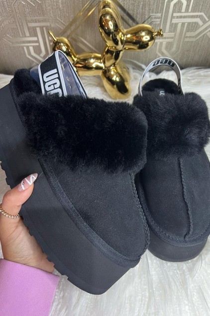UGG FUNCETTE SİYAH ✨ (ithal)
