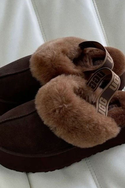 UGG FUNCETTE ACI KAHVE ✨ (ithal)